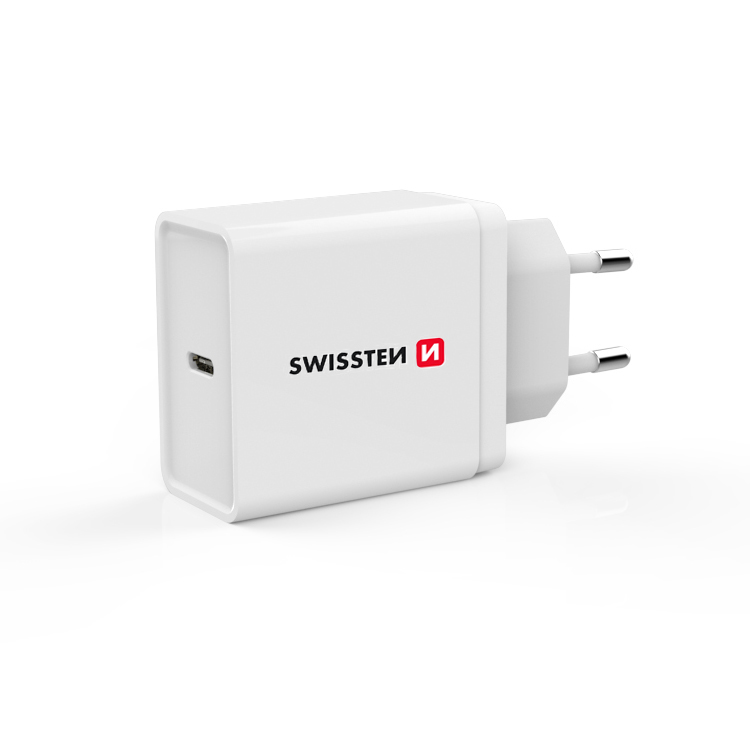 SWISSTEN ŁAD SIEC USB-C 18W PD 3.0 WHITE IPHONE -16880