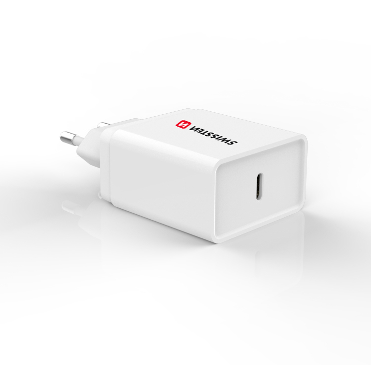 SWISSTEN ŁAD SIEC USB-C 18W PD 3.0 WHITE IPHONE -16882