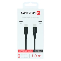 SWISSTEN KABEL USB-C / USB-C 1M BLACK-16996