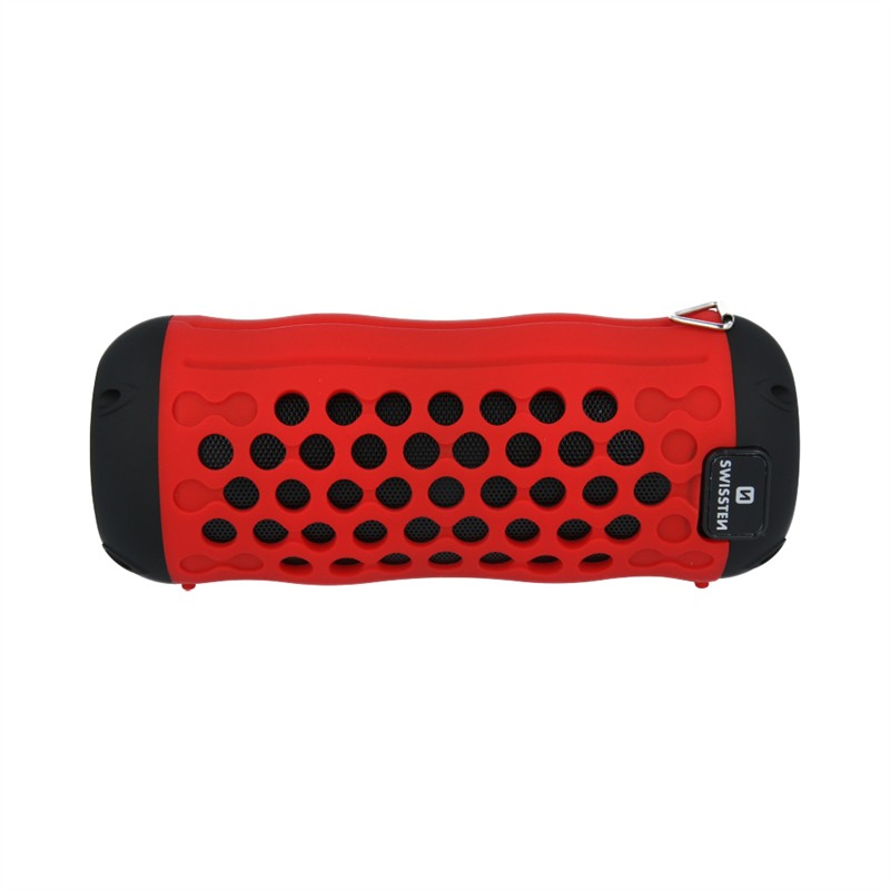SWISSTEN GŁOŚNIK BLUETOOTH X-BOOM RED 2x5W IPX5-17783