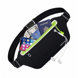 SWISSTEN WAIST BAG BLACK-18187 SWISSTEN WAIST BAG BLACK-18187