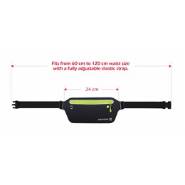 SWISSTEN WAIST BAG BLACK-18187 SWISSTEN WAIST BAG BLACK-18187