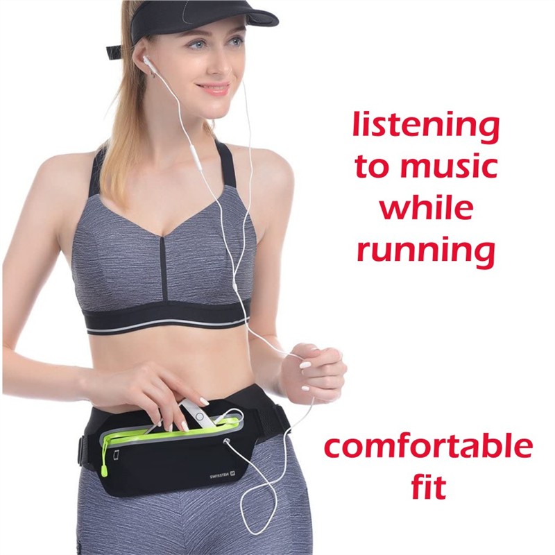SWISSTEN WAIST BAG BLACK-18186 SWISSTEN WAIST BAG BLACK-18186