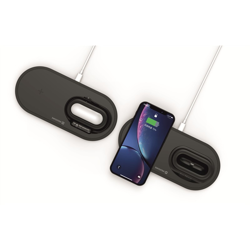 SWISSTEN ŁAD. INDUKCYJNA 3in1 BLACK iWATCH IPHONE-18533