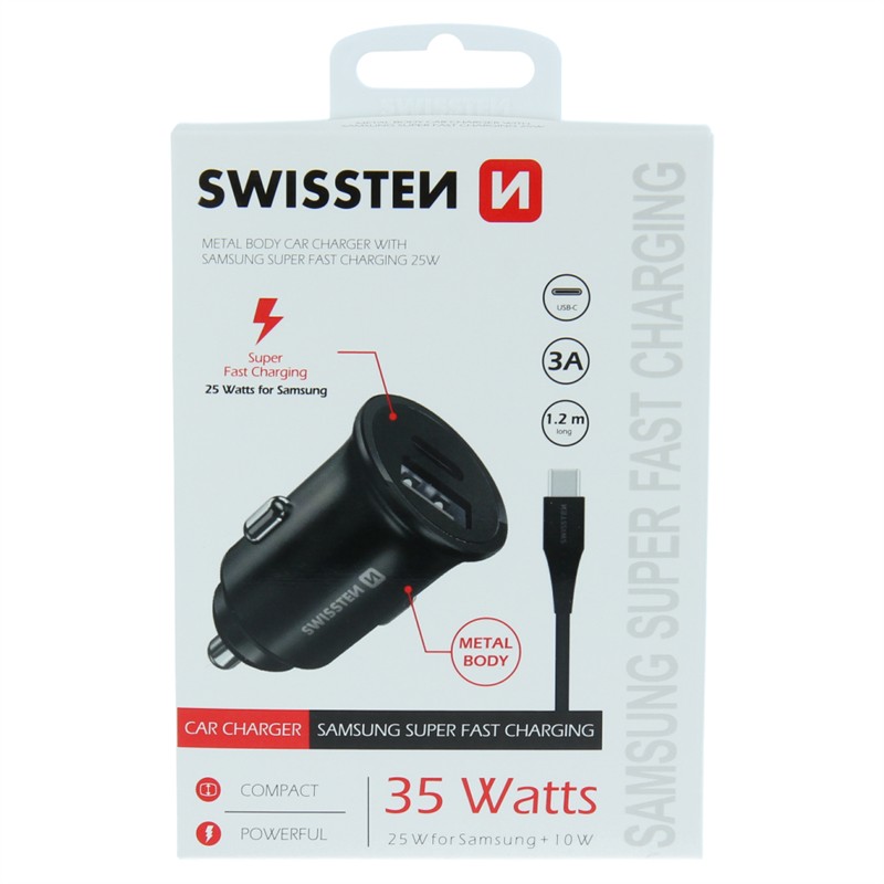 SWISSTEN ŁAD SAM 25W SUPER FAST KABEL USB-C/USB-C-18814